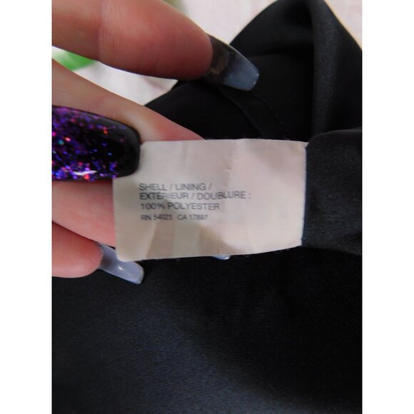 GAP Black Sleeveless Ruffle Neck Dress Size 6 - Classic Chic Evening Look - Picture 10 of 11